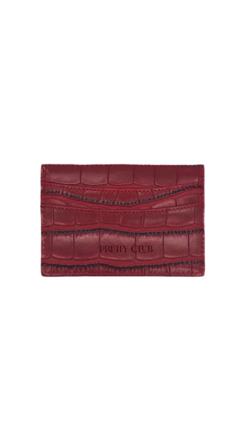 Red Croc Cardholder